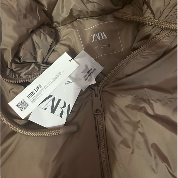 NWT ZARA Water And Wind Protection Hooded Down  Blogger Favorite Coat - Picture 16 of 16